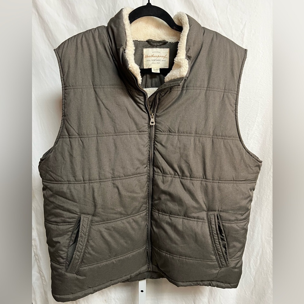 Weatherproof Vintage Men's CVS Quilted Fleece-Lined Jacket Sz Xxl